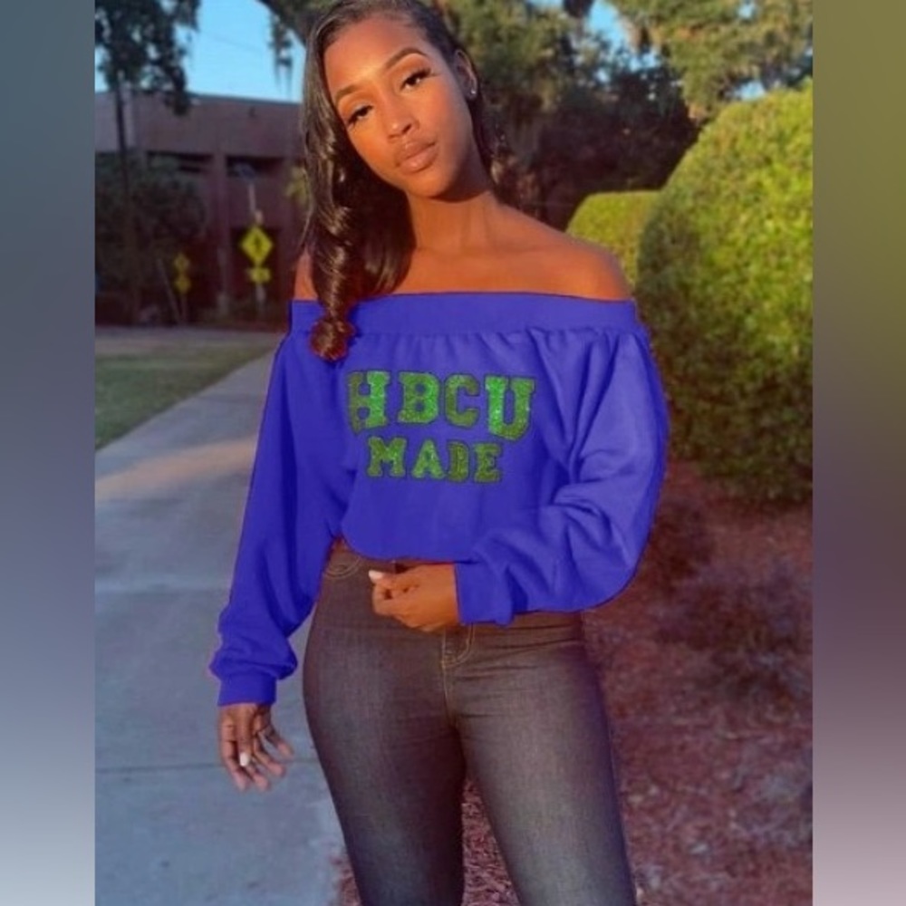 HBCU MADE (Historical Black Colleges & Universities)Off The Shoulders Crop Top